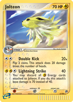 Jolteon, Sandstorm #6, Pokémon TCG card