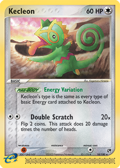 Kecleon, Sandstorm #18, Pokémon TCG card