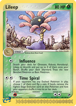 Lileep, Sandstorm #42, Pokémon TCG card