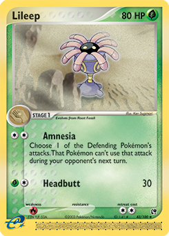 Lileep, Sandstorm #43, Pokémon TCG card