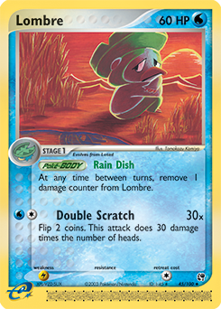 Lombre, Sandstorm #45, Pokémon TCG card