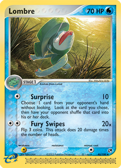 Lombre, Sandstorm #46, Pokémon TCG card