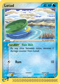 Lotad, Sandstorm #66, Pokémon TCG card