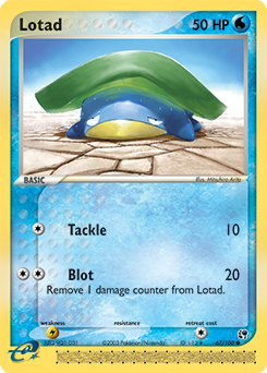 Lotad, Sandstorm #67, Pokémon TCG card