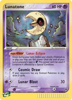 Lunatone, Sandstorm #8, Pokémon TCG card
