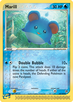Marill, Sandstorm #68, Pokémon TCG card