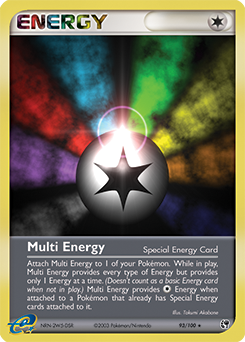 Multi Energy, Sandstorm #93, Pokémon TCG card