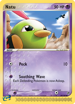 Natu, Sandstorm #69, Pokémon TCG card