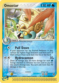 Omastar, Sandstorm #19, Pokémon TCG card