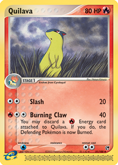 Quilava, Sandstorm #51, Pokémon TCG card