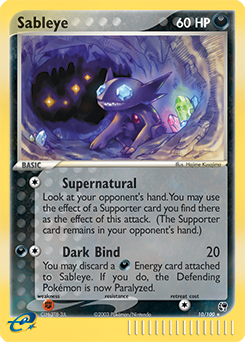 Sableye, Sandstorm #10, Pokémon TCG card