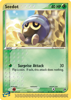Seedot, Sandstorm #76, Pokémon TCG card