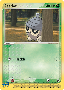 Seedot, Sandstorm #77, Pokémon TCG card