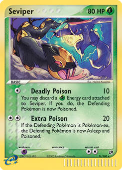 Seviper, Sandstorm #11, Pokémon TCG card