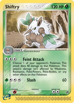 Shiftry, Sandstorm #22, Pokémon TCG card