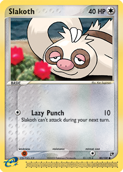 Slakoth, Sandstorm #80, Pokémon TCG card