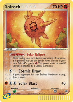 Solrock, Sandstorm #13, Pokémon TCG card