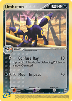 Umbreon, Sandstorm #24, Pokémon TCG card