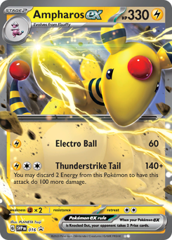 Ampharos ex, Scarlet & Violet Black Star Promos #16, Pokémon TCG card
