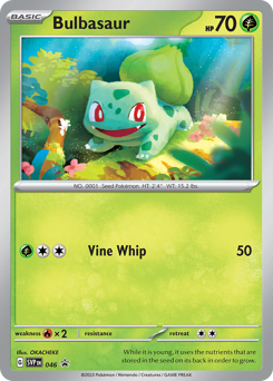 Bulbasaur, Scarlet & Violet Black Star Promos #46, Pokémon TCG card