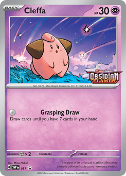 Cleffa, Scarlet & Violet Black Star Promos #37, Pokémon TCG card