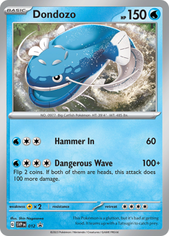 Dondozo, Scarlet & Violet Black Star Promos #12, Pokémon TCG card