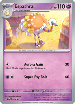 Espathra, Scarlet & Violet Black Star Promos #10, Pokémon TCG card