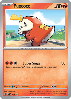 Fuecoco, Scarlet & Violet Black Star Promos #2, Pokémon TCG card