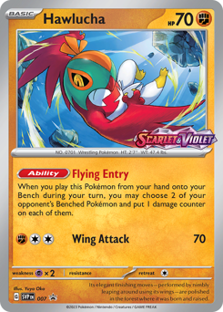 Hawlucha, Scarlet & Violet Black Star Promos #7, Pokémon TCG card