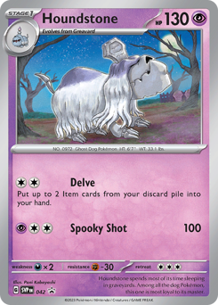 Houndstone, Scarlet & Violet Black Star Promos #42, Pokémon TCG card