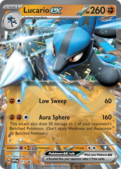 Lucario ex, Scarlet & Violet Black Star Promos #17, Pokémon TCG card