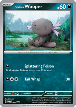 Paldean Wooper, Scarlet & Violet Black Star Promos #41, Pokémon TCG card