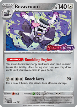 Revavroom, Scarlet & Violet Black Star Promos #8, Pokémon TCG card