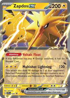 Zapdos ex, Scarlet & Violet Black Star Promos #49, Pokémon TCG card