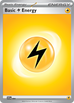 Basic Lightning Energy, Scarlet & Violet Energies #4, Pokémon TCG card