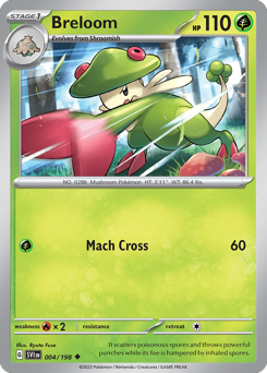 Breloom, Scarlet & Violet #4, Pokémon TCG card
