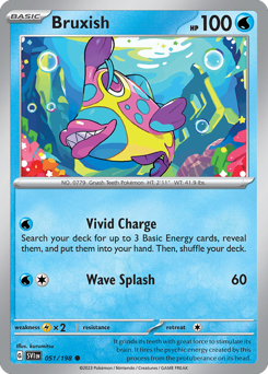 Bruxish, Scarlet & Violet #51, Pokémon TCG card