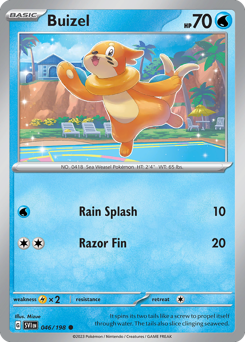 Buizel, Scarlet & Violet #46, Pokémon TCG card