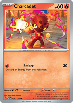 Charcadet, Scarlet & Violet #39, Pokémon TCG card