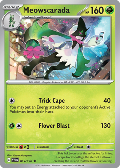 Meowscarada, Scarlet & Violet #15, Pokémon TCG card
