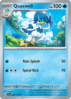 Quaxwell, Scarlet & Violet #53, Pokémon TCG card