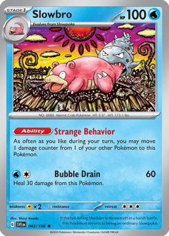 Slowbro, Scarlet & Violet #43, Pokémon TCG card