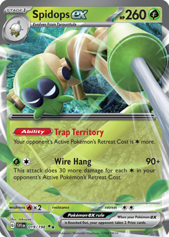 Spidops ex, Scarlet & Violet #19, Pokémon TCG card
