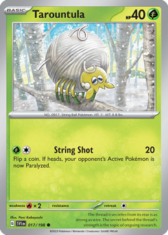 Tarountula, Scarlet & Violet #17, Pokémon TCG card