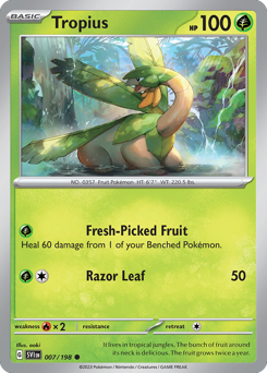 Tropius, Scarlet & Violet #7, Pokémon TCG card
