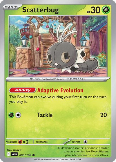 Pineco, Scarlet & Violet #1, Pokémon TCG card