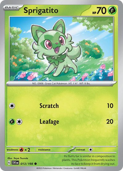 Pineco, Scarlet & Violet #1, Pokémon TCG card