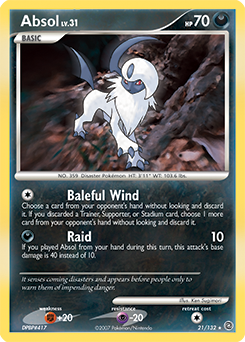 Absol, Secret Wonders #21, Pokémon TCG card