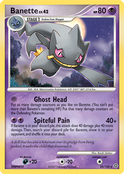 Banette, Secret Wonders #23, Pokémon TCG card