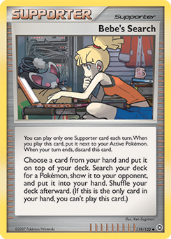 Bebe's Search, Secret Wonders #119, Pokémon TCG card